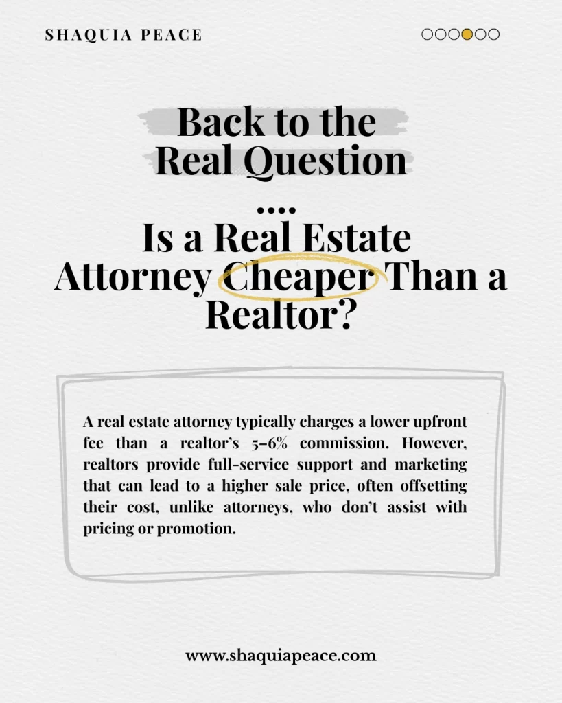 Is a Real Estate Attorney Cheaper Than a Realtor