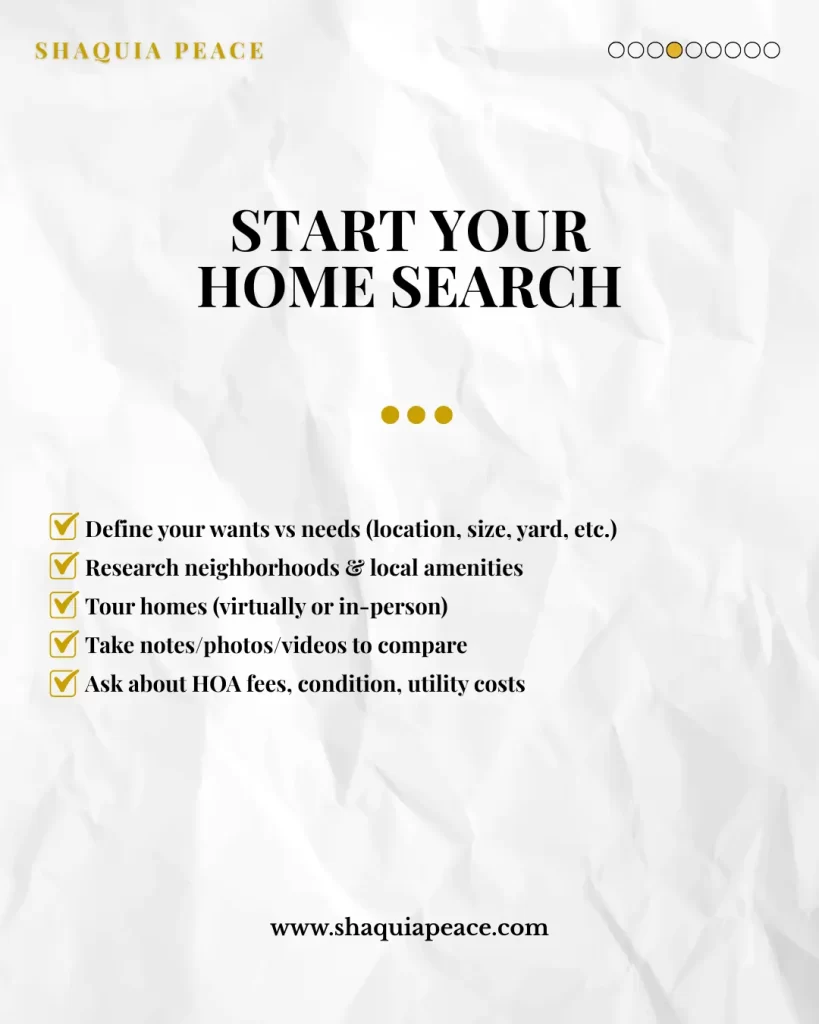 First-time Home Buyer Checklist: Home Search